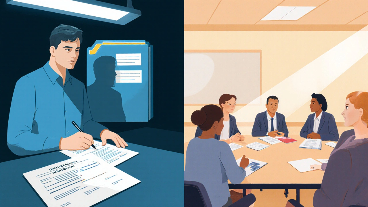 A symbolic split image showing the consequences of a guilty plea versus the hope of a diversion program.