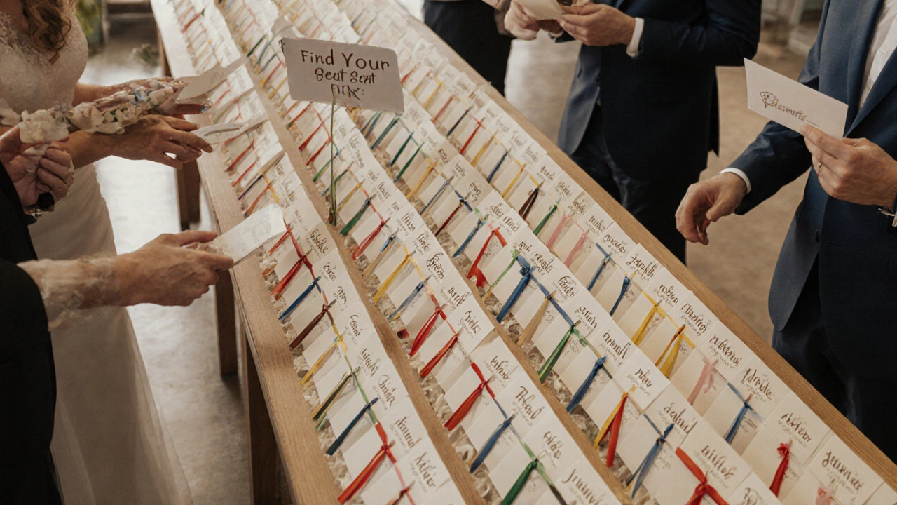 Accessibility Tips for Wedding Escort Cards: Readability and Placement