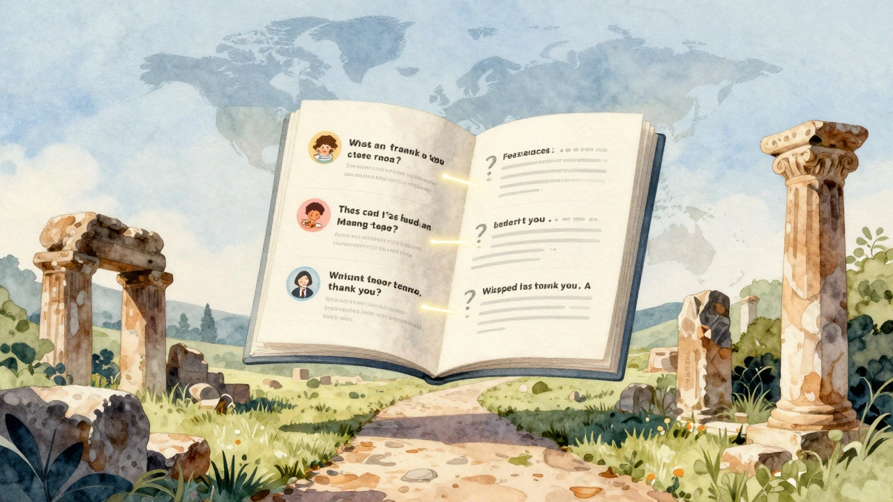 Floating survey form connected by glowing threads to emotional travel moments.