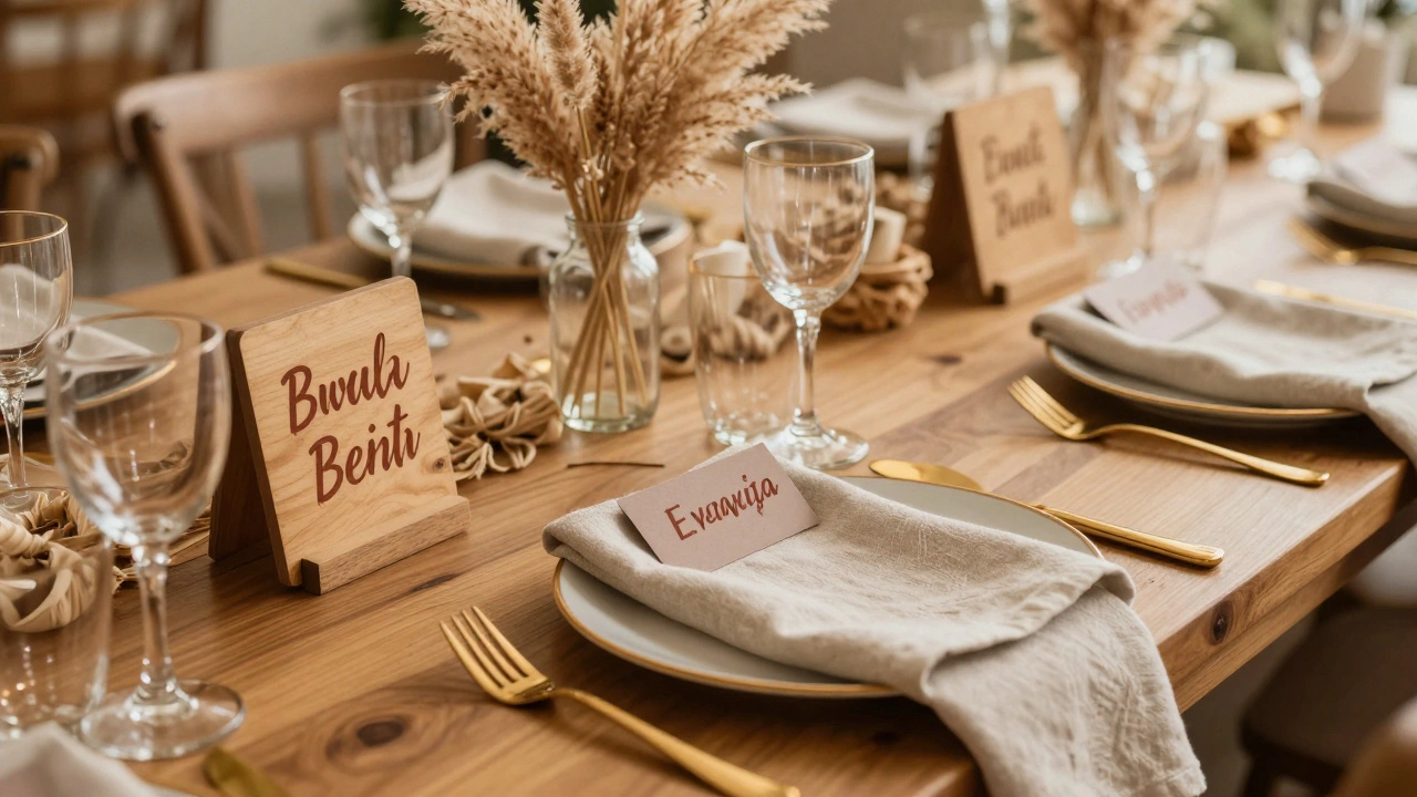 Wedding Escort Card Color Palettes That Perfectly Match Table Decor